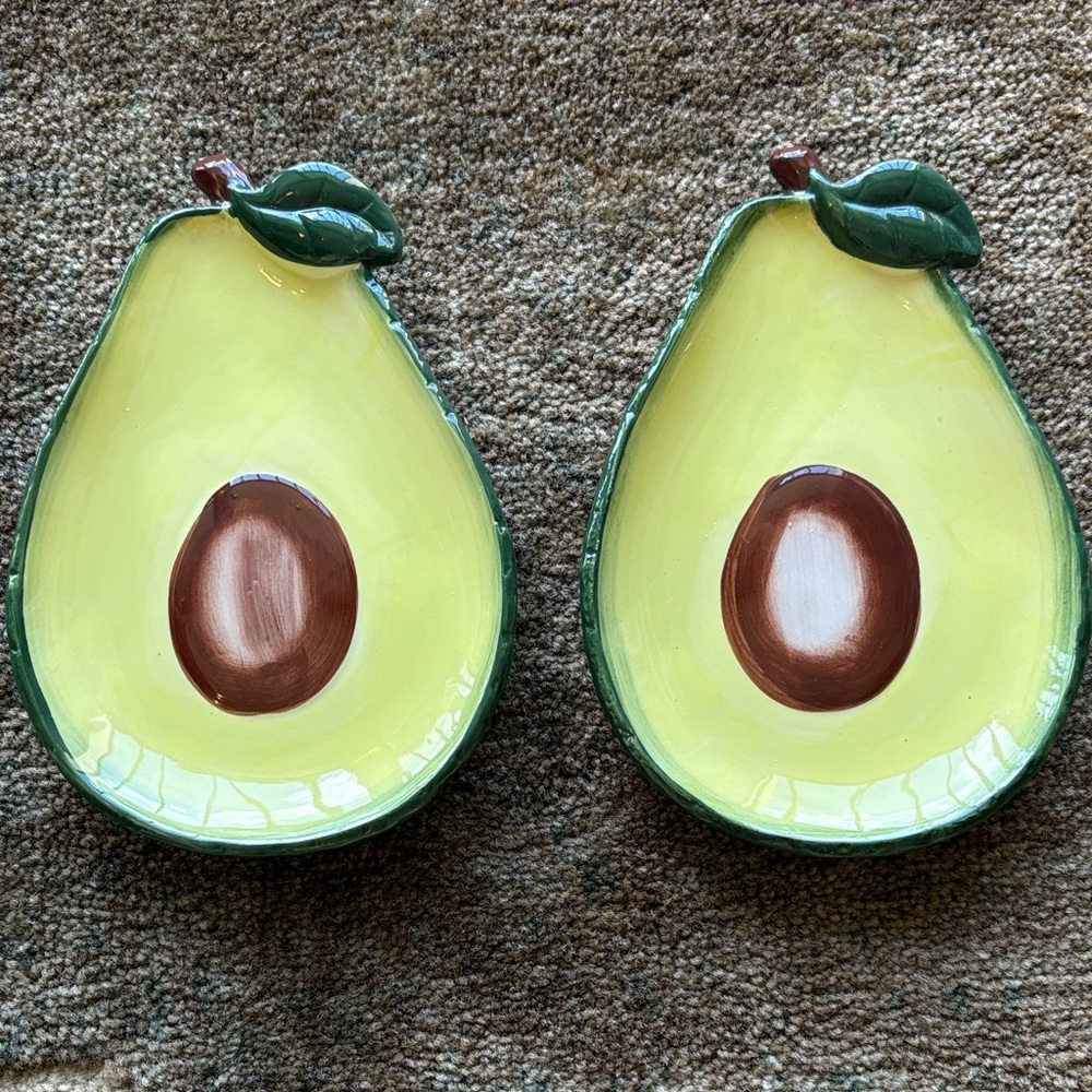 Ashland Avocado Shaped Dinnerware Set - Green and Brown
